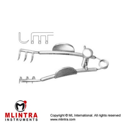 Buckley Wound Spreader 3 x 3 Sharp Prongs Stainless Steel, 6 cm - 2 1/4" Buckley Wound Spreader 3 x 3 Sharp Prongs Stainless Steel, 6 cm - 2 1/4"